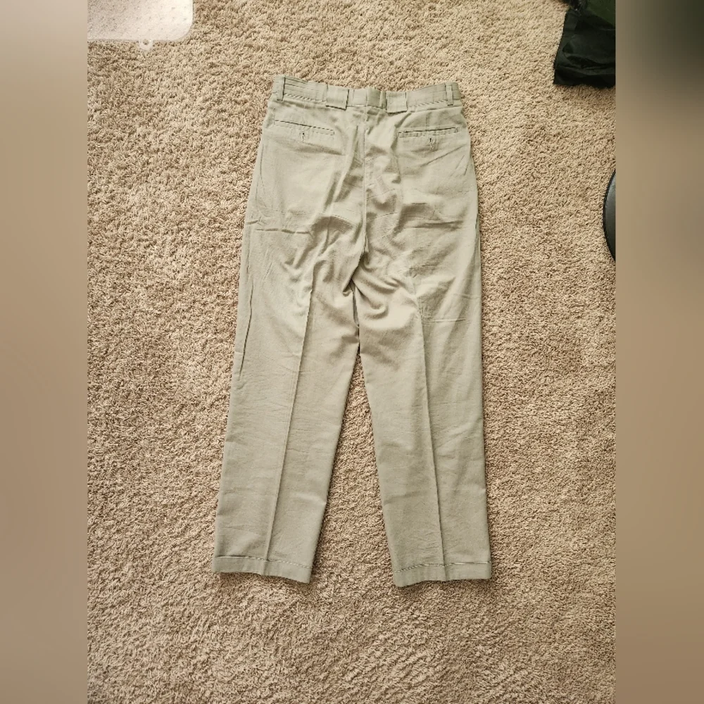 Zanella Italian Men's Warm Grey DressPants/Trousers Size 32 100% Cotton - Picture 2 of 4